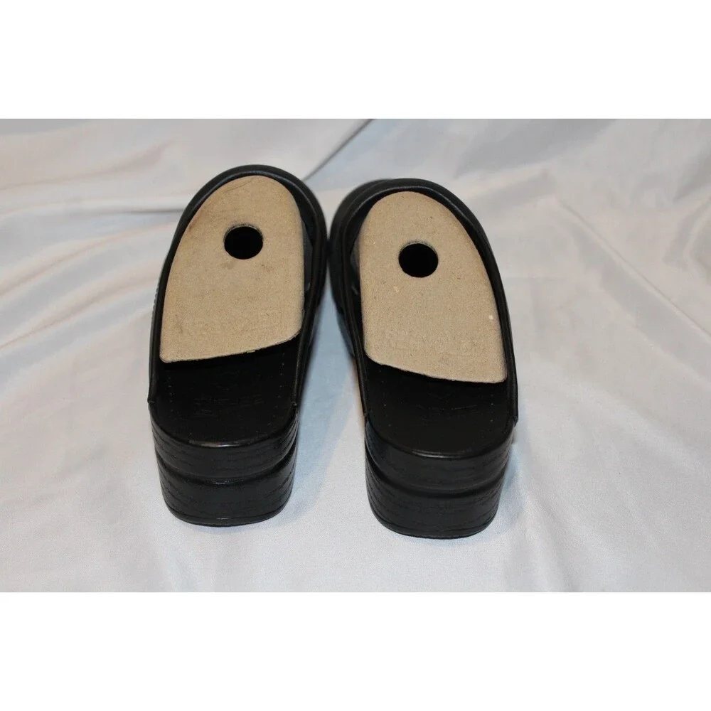 DANSKO Men's Karl Black Leather Professional Slip-on‎ Clogs NIB